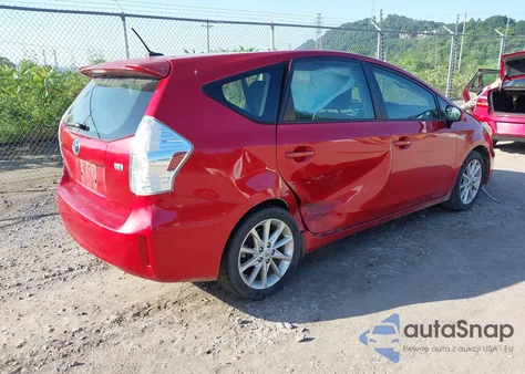 2012 Toyota Prius V из США, поврежденный, VIN JTDZN3EU0C3108675